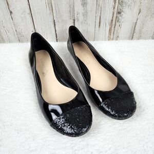 Nine West Lucille Black Flats Size 7